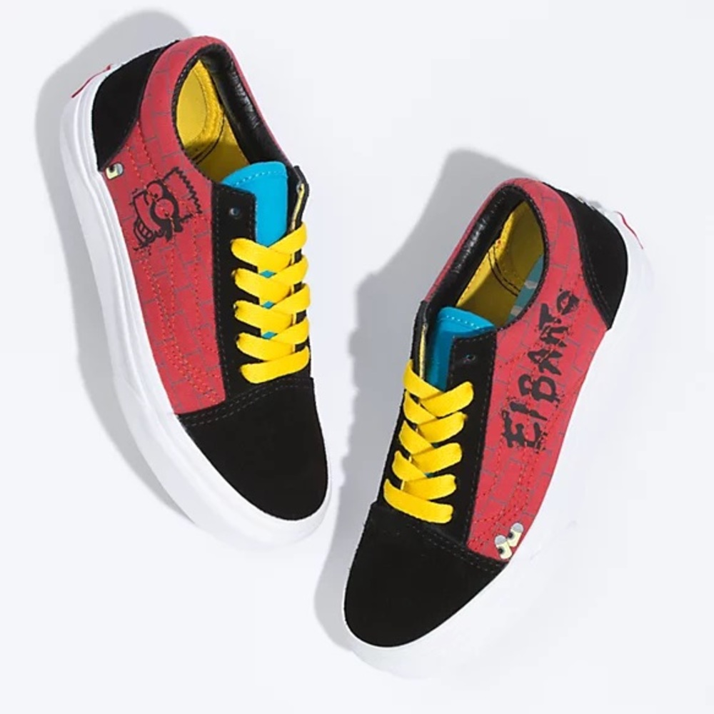 El Barto The Simpsons x Vans Sk8-Low Sneaker Shoes